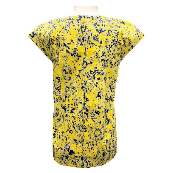 Jil Sander Yellow / Blue Printed Cotton Top - Picture 3 of 6